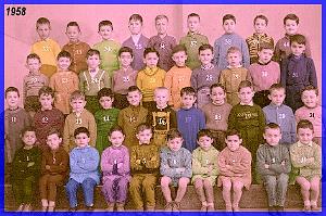 ECOLE JEAN MACE GARCONS 1958 CE1